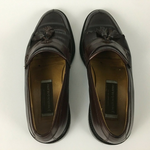 Johnston & Murphy Mens Loafers Size 9.5 Brown Tass - Picture 5 of 8